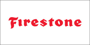 A red and white logo for restore.
