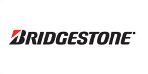 A black and white image of the logo for bridgestone.